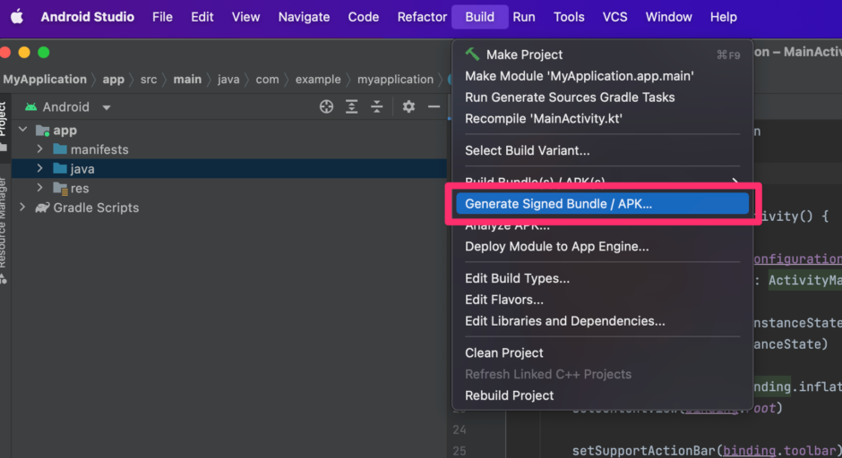 【Android Studio】APKファイルを作成する方法 - iOS-Docs
